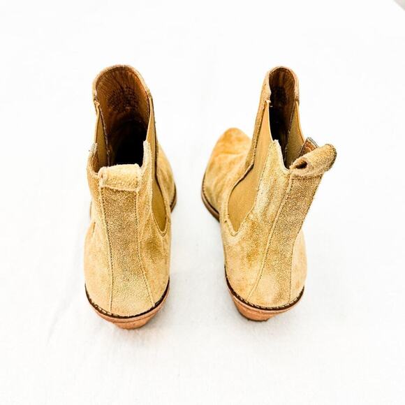 Madewell The Watkin Ankle Boot Suede Nubuck Leather Bootie Toffee Size 9.5 - Picture 4 of 6
